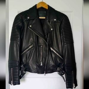 All Saints Leather Moto Jacket